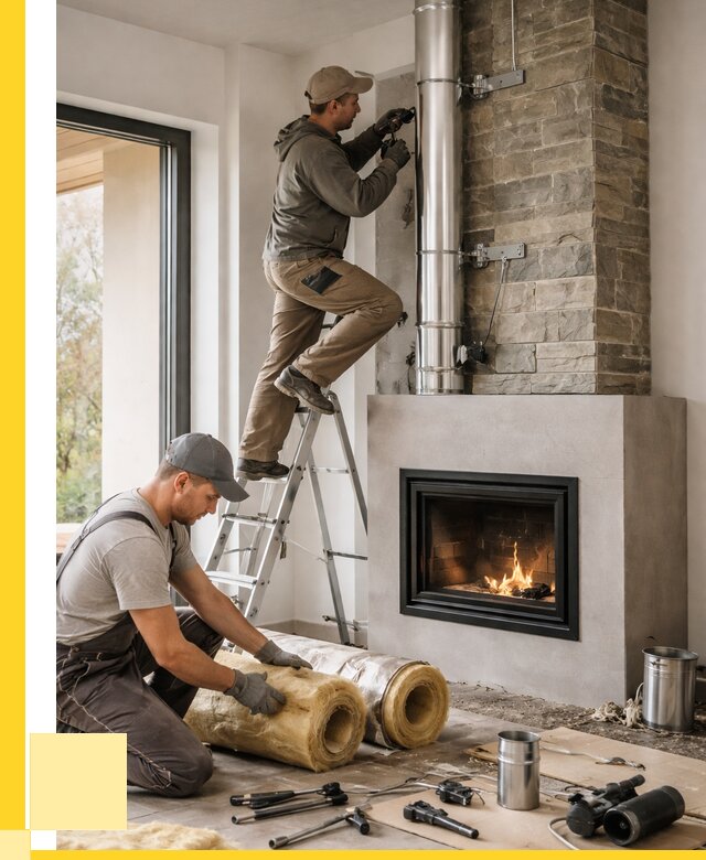 Монтаж дымоходов для каминов в Топках от 15200 р. ЭриданТпк