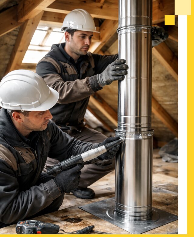Монтаж дымоходов для каминов в Топках с гарантией качества
