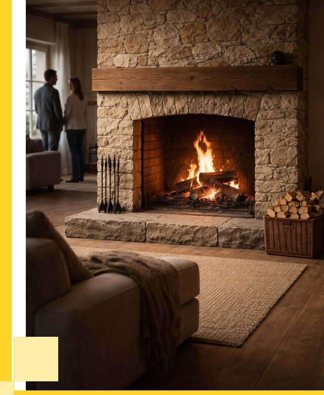 Открытые камины под ключ в Топках от 151995 р. ЭриданТпк