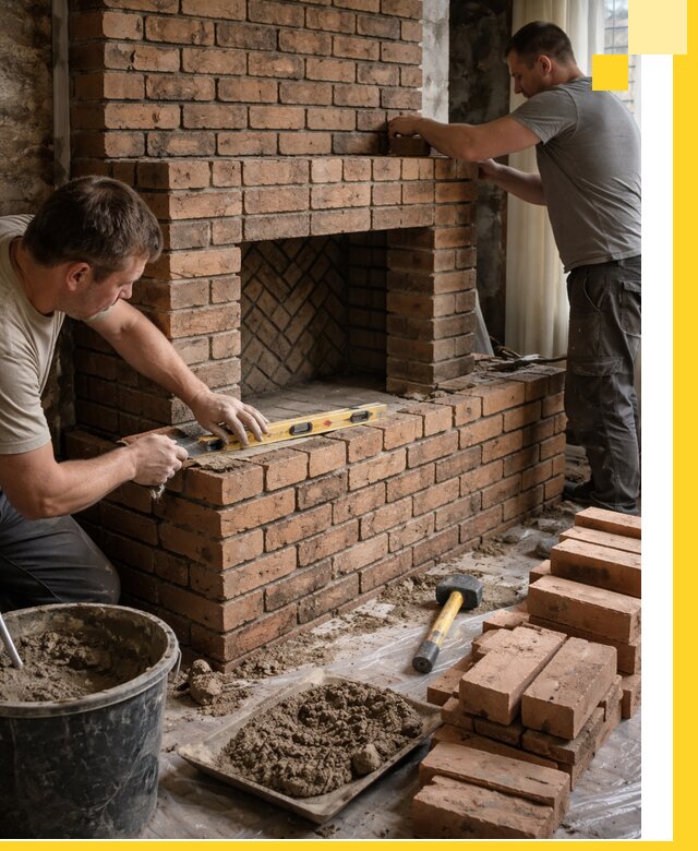 Изготовление и установка кирпичных каминов в Топках