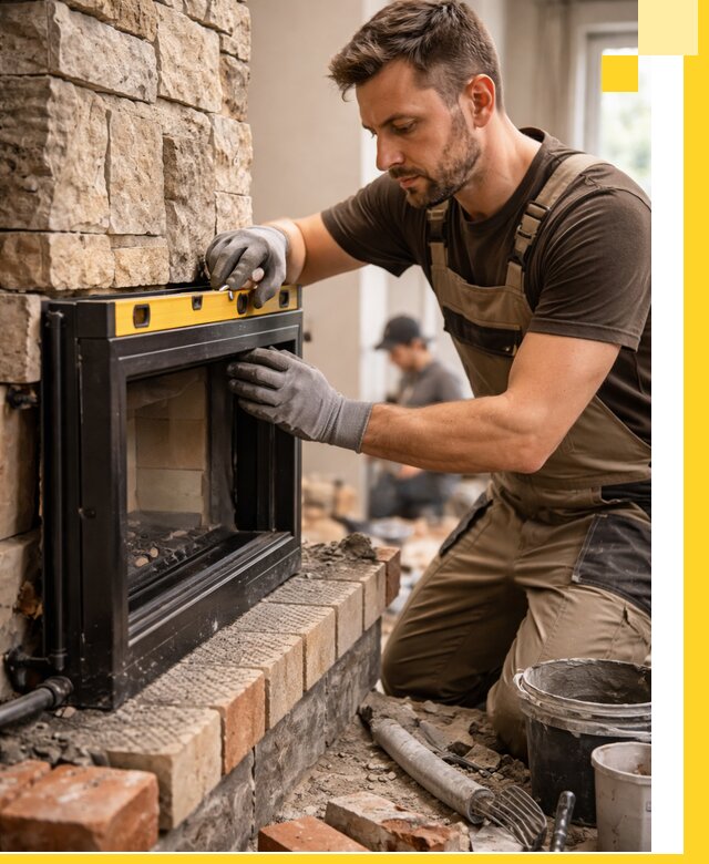 Дровяные камины под ключ в Топках: монтаж, обустройство