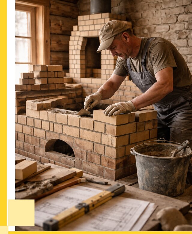 Кладка печей из кирпича в Топках цены от 30399 р. - ЭриданТпк