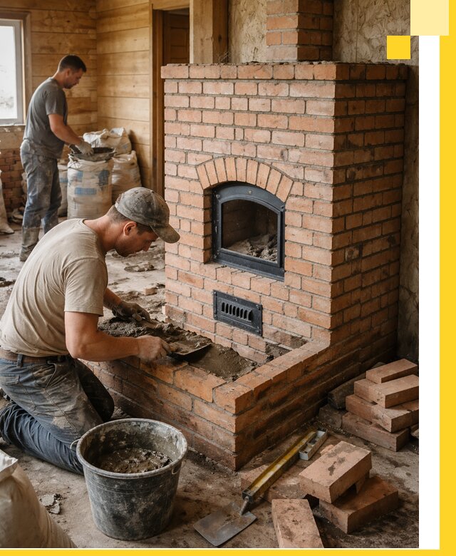 Профессиональное строительство печей в Топках под ключ