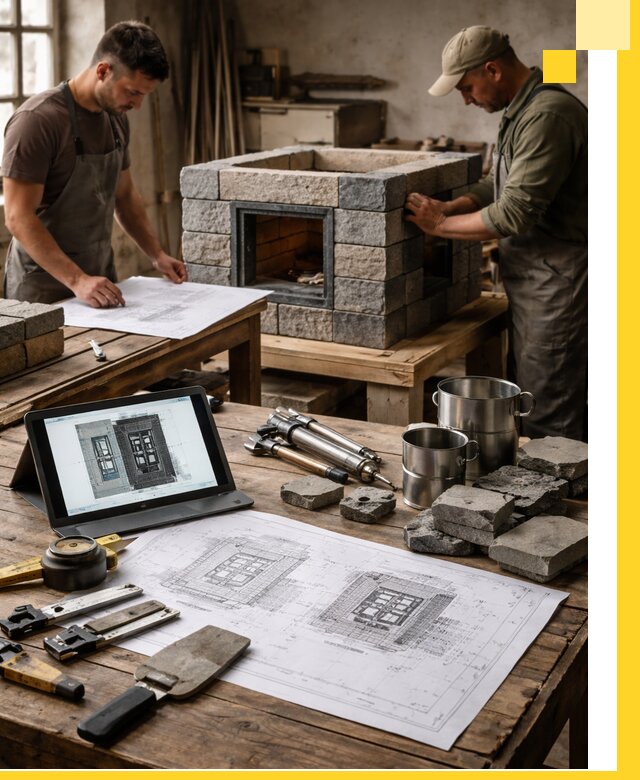 Разработка проектов печей с согласованием и монтажом в Топках