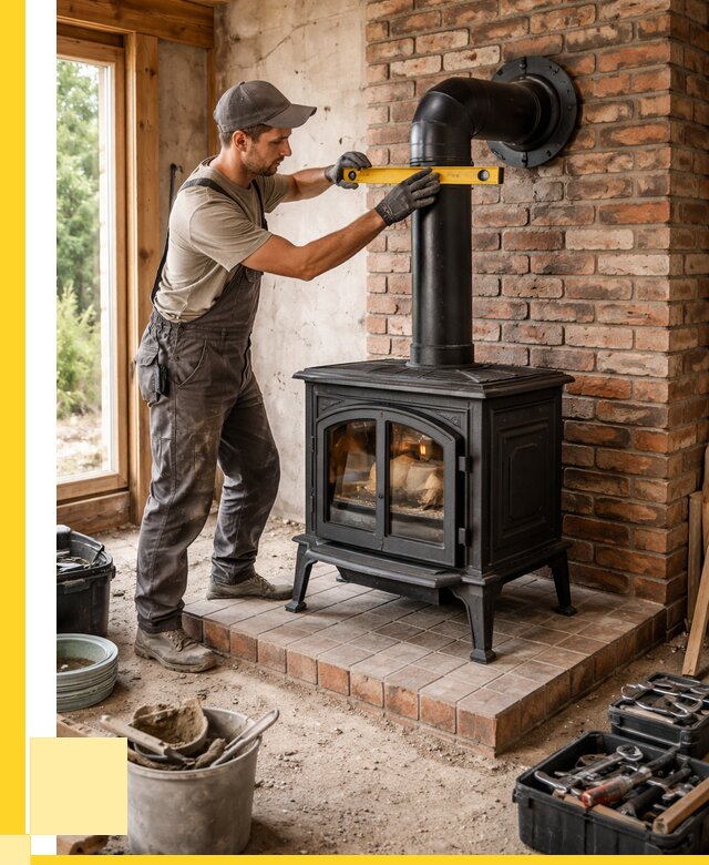 Монтаж печей установка банной печи в Топках от 15200 р. | ЭриданТпк