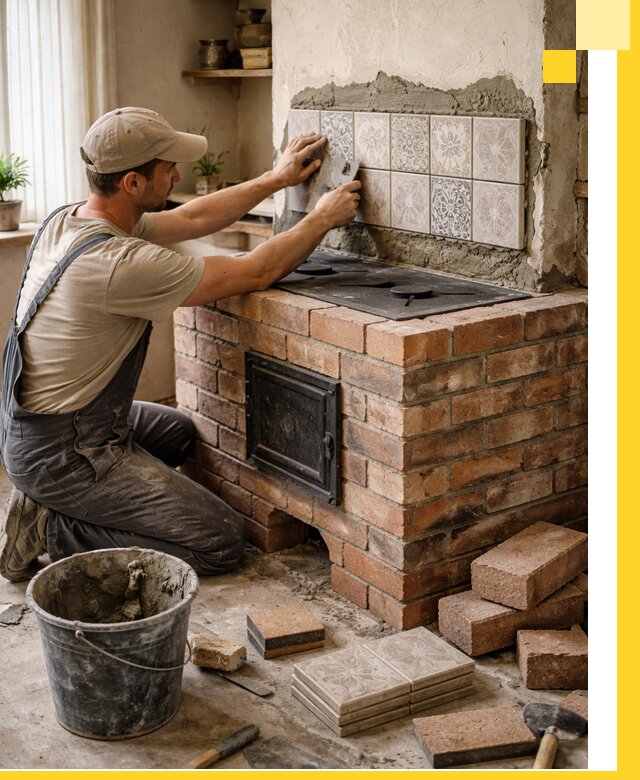 Печи с плитой на заказ монтаж гарантия и сервис в Топках