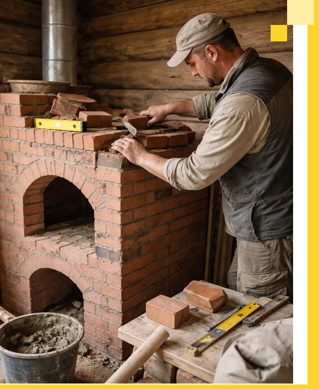 Изготовление и установка русских печей в Топках под ключ