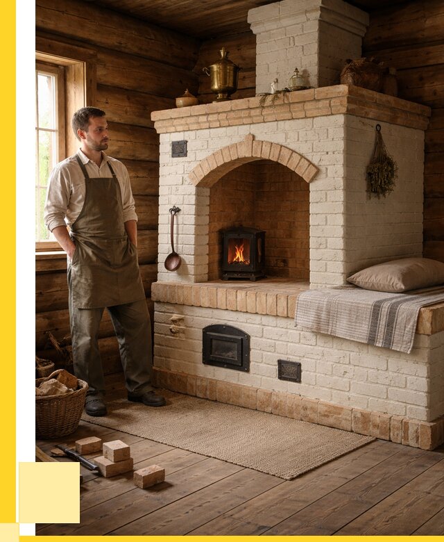 Русские печи с лежанкой под ключ в Топках от 151995 р. ЭриданТпк