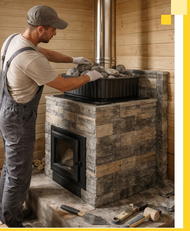 Печи для парной в Топках, производство, монтаж и обслуживание