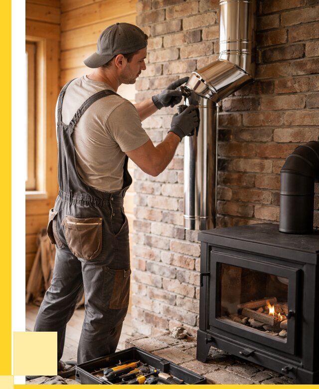 Монтаж дымоходов для печей в Топках от 7600 р. | ЭриданТпк