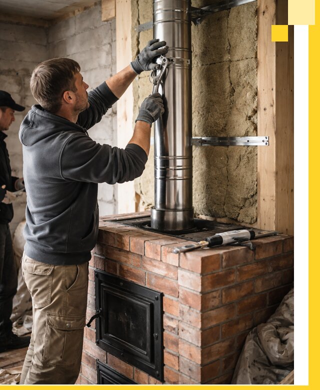 Изготовление и монтаж печей и дымоходов под ключ в Топках