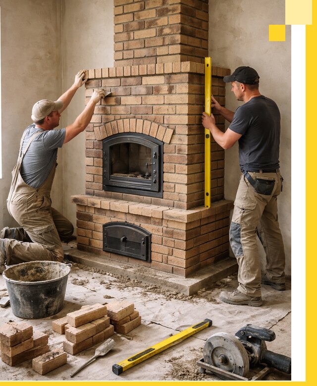 Продажа и установка печей и каминов для дома под ключ в Топках