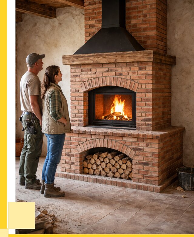 Печи камины из кирпича в Топках от 121596 р. | ЭриданТпк