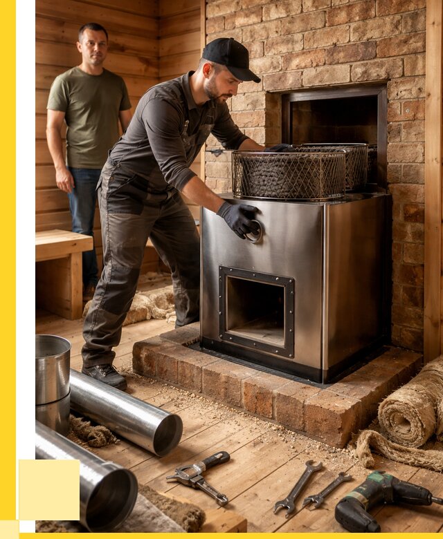 Монтаж банных печей под ключ в Топках от 18239 р., ЭриданТпк