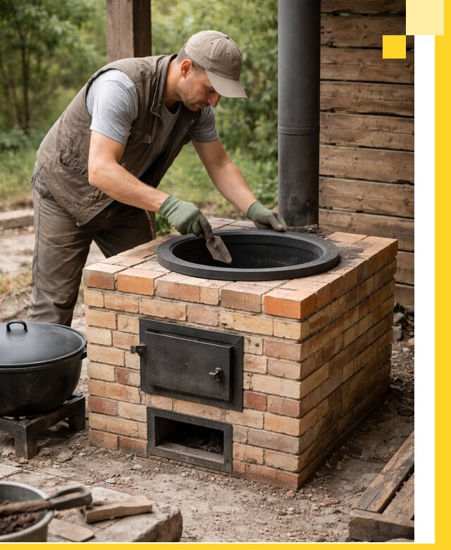 Изготовление и установка печей для казана в Топках под ключ