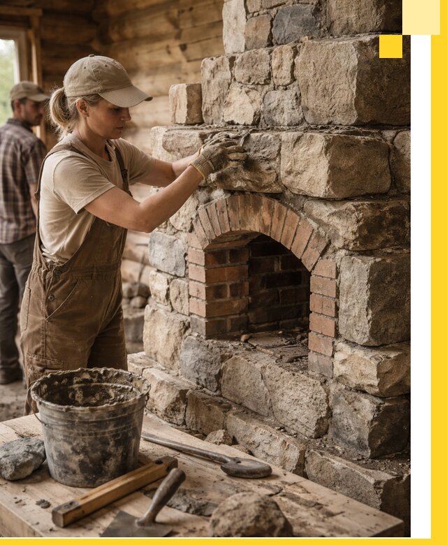 Каменные печи на заказ и монтаж в Топках, долговечные решения