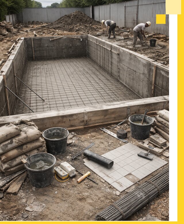 Строительство бассейнов под ключ в Топках, дизайн и монтаж