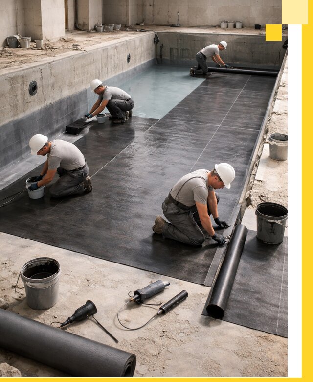 Профессиональная гидроизоляция бассейнов и чаш в Топках под ключ