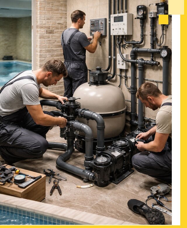 Комплексное оборудование для бассейнов под ключ в Топках