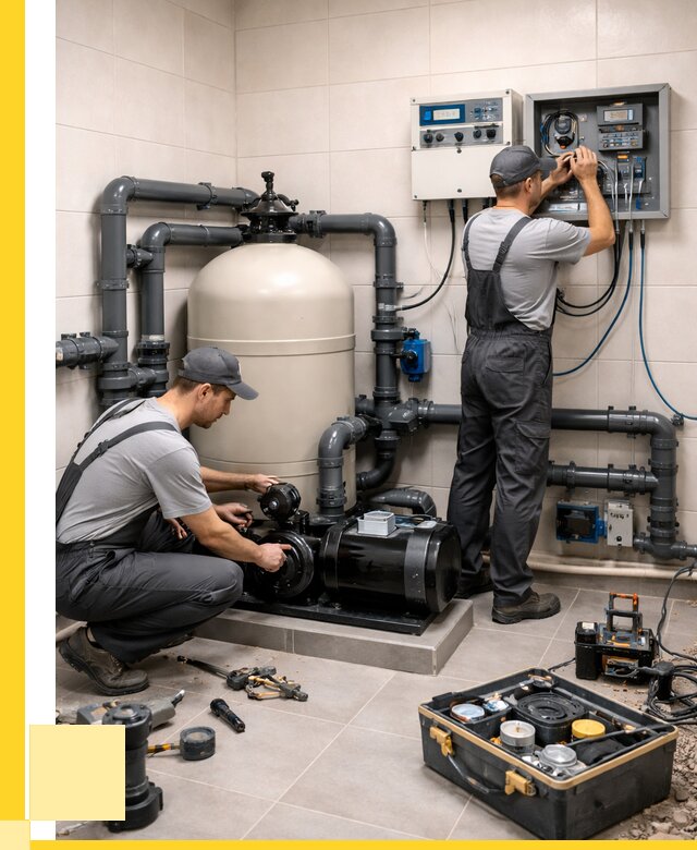 Монтаж оборудования для бассейнов в Топках от 40532 р. | ЭриданТпк