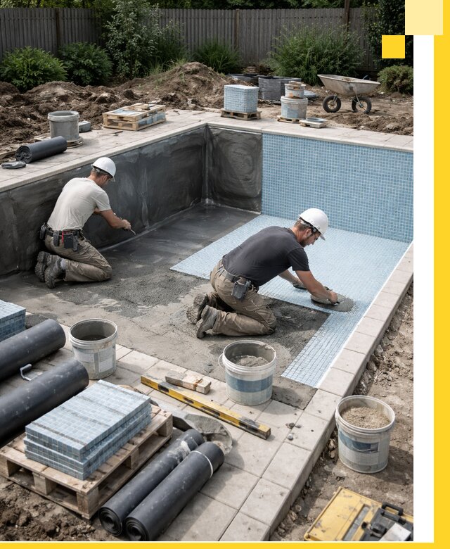 Проектирование и строительство стационарных бассейнов в Топках