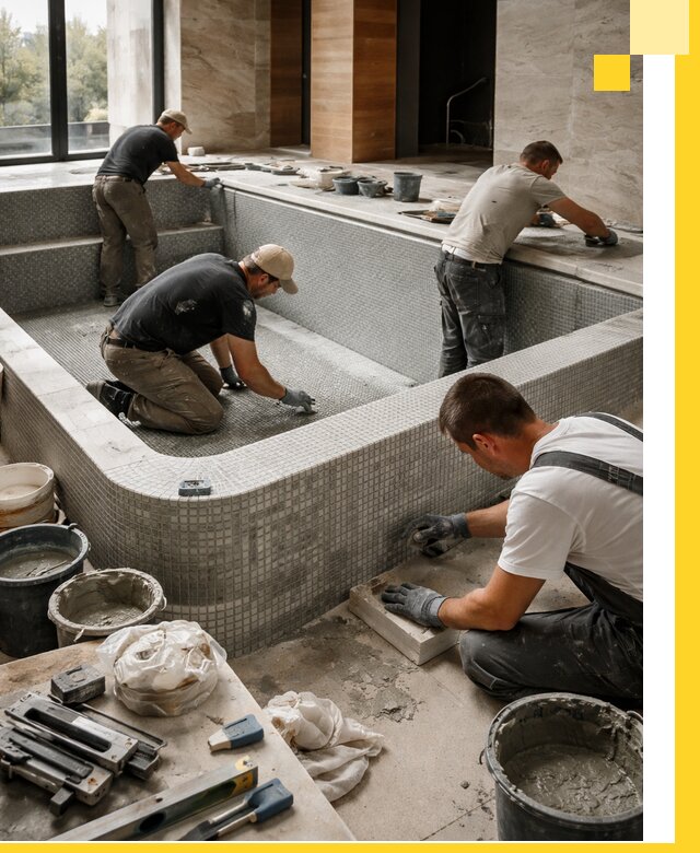 Строительство и установка СПА бассейнов под ключ в Топках