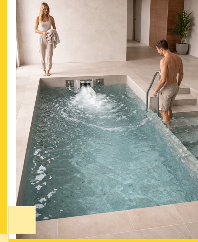 Бассейн с противотоком в Топках от 253325 р. | ЭриданТпк