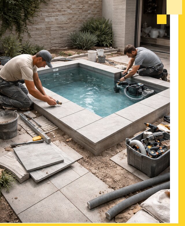 Мини бассейны под ключ в Топках, дизайн и установка