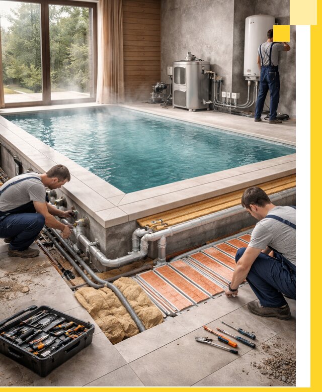 Проектирование и строительство тёплых бассейнов в Топках