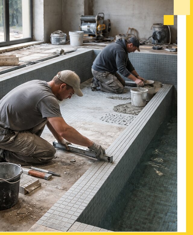 Строительство бассейна в частном доме в Топках под ключ