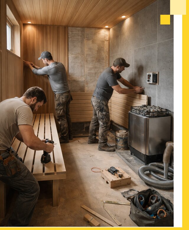 Сауны под ключ в Топках, проектирование, строительство, отделка