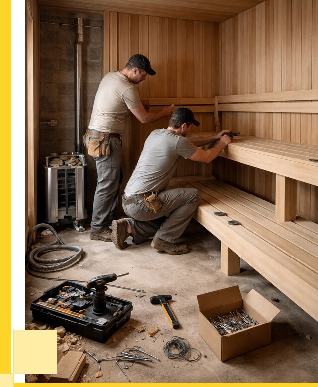 Монтаж саун под ключ в Топках от 121596 р. | ЭриданТпк