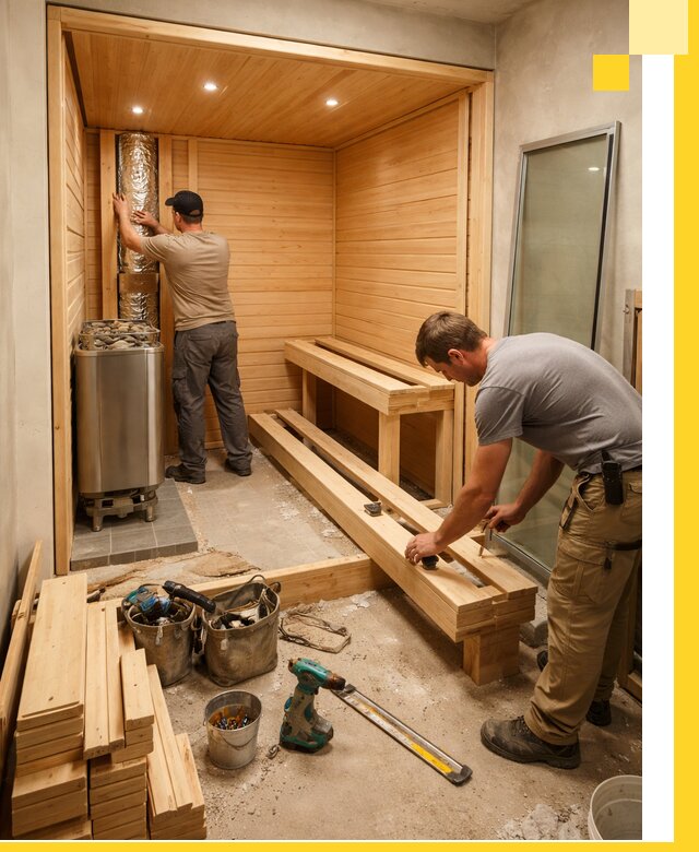 Проектирование и установка домашних саун под ключ в Топках