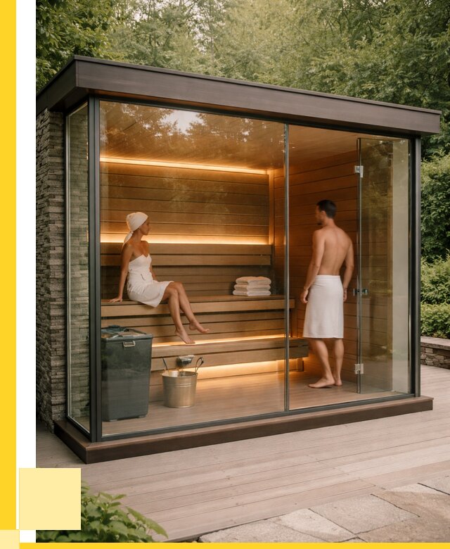 Сауна стеклянная и двери для сауны в Топках от 253325 р. | ЭриданТпк