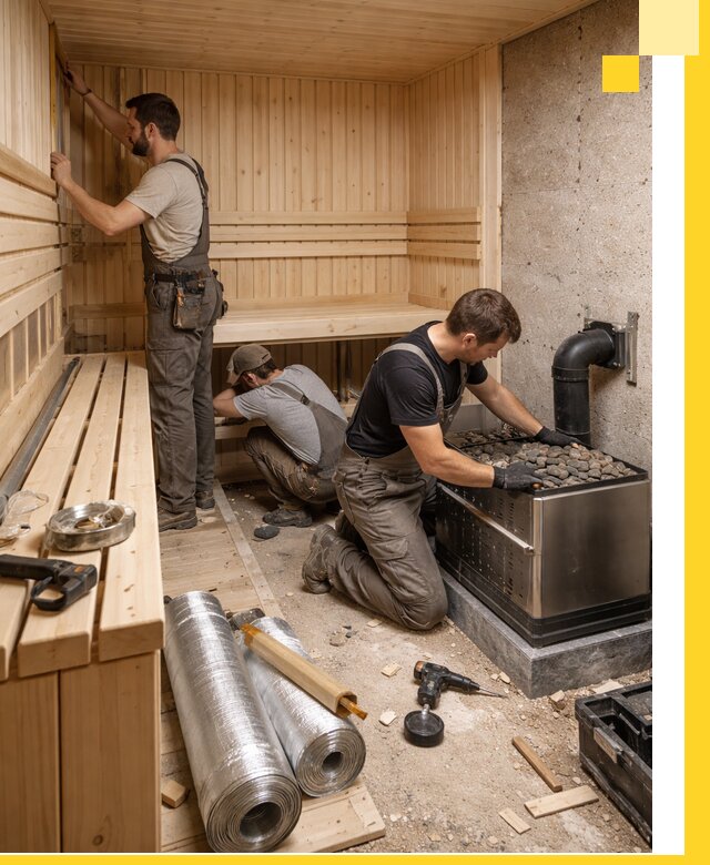 Индивидуальные сауны на заказ в Топках под ключ, проект и монтаж