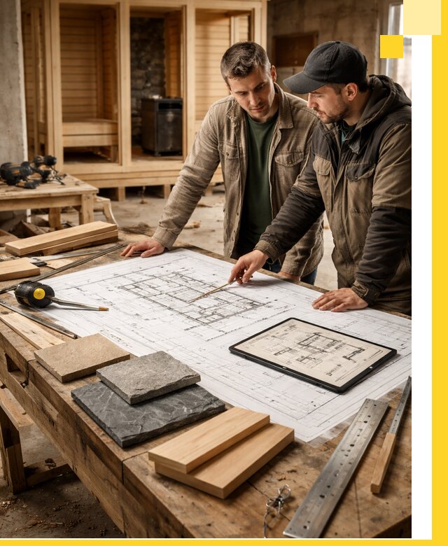 Проекты бань под ключ и планы строительства в Топках