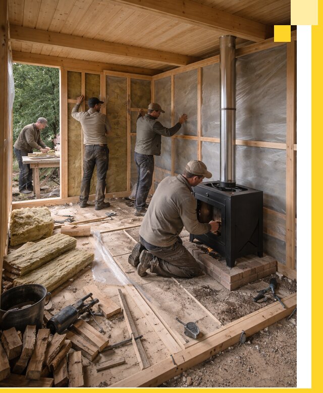 Профессиональный монтаж бань под ключ в Топках для дома