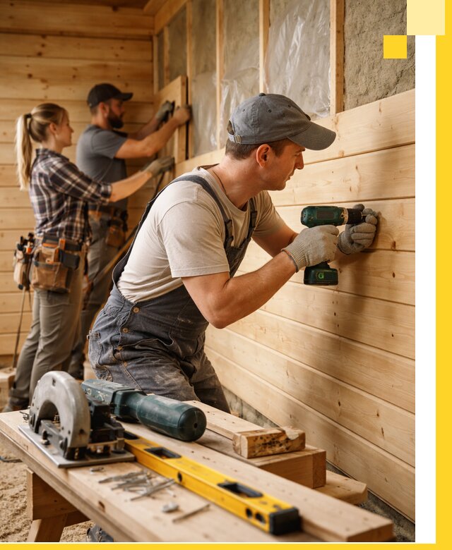 Обшивка бань под ключ в Топках: отделка стен и потолков