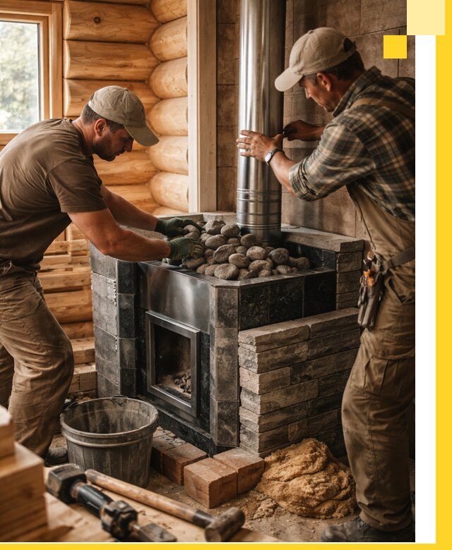 Строительство и отделка русских бань под ключ в Топках