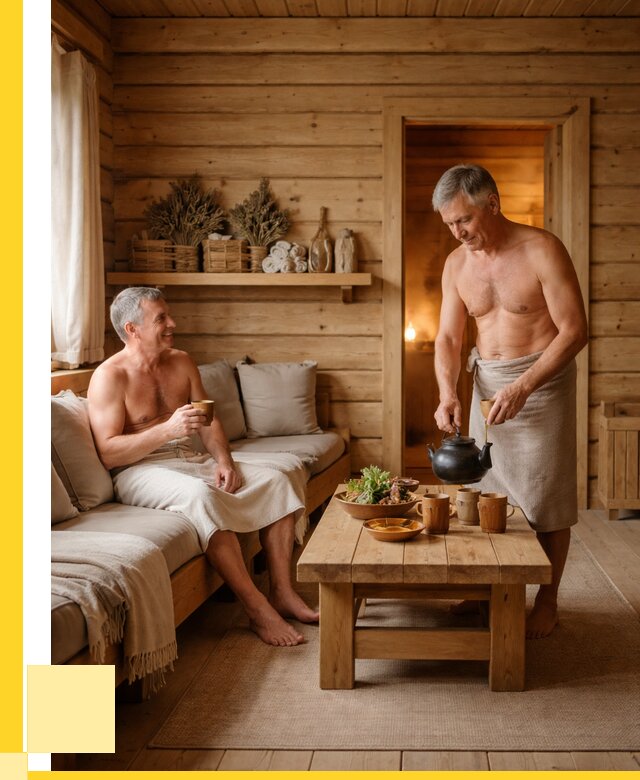 Бани с комнатой отдыха под ключ в Топках от 455985 р. | ЭриданТпк