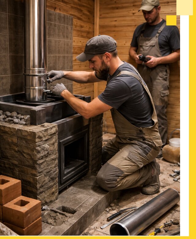 Изготовление и установка банных печей под ключ в Топках