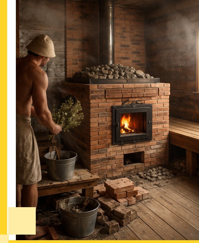 Кирпичные банные печи в Топках от 91197 р. | ЭриданТпк