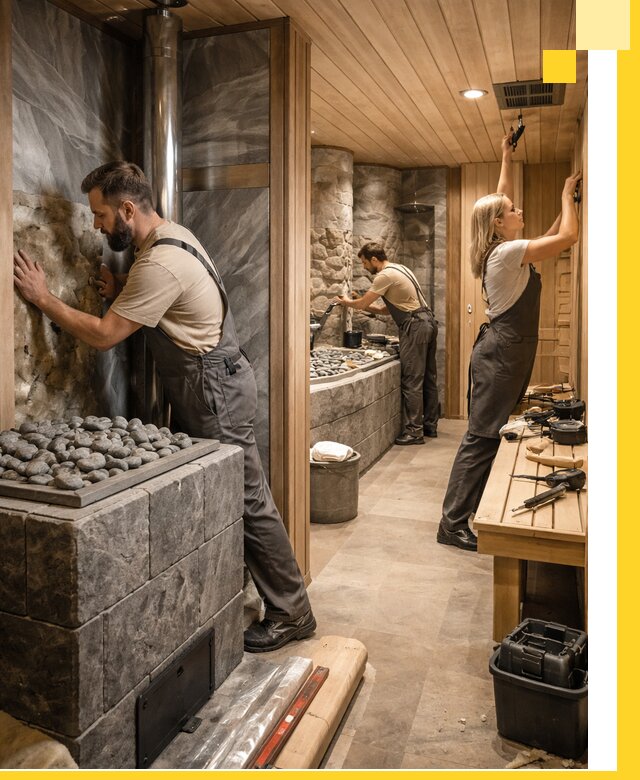 Строительство бань и SPA процедур в Топках под ключ и отделкой