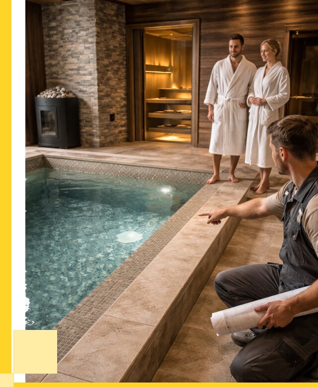 Проект бани с бассейном под ключ в Топках от 65865 р. | ЭриданТпк