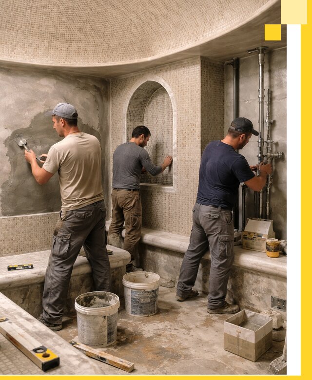 Профессиональный монтаж хамамов под ключ в Топках с гарантией