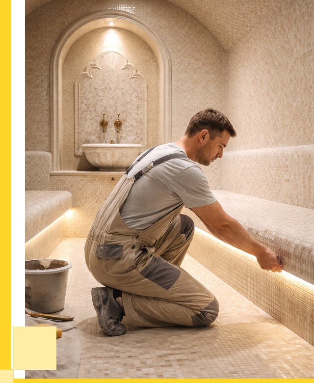 Отделка хамамов под ключ в Топках от 5573 р. | ЭриданТпк