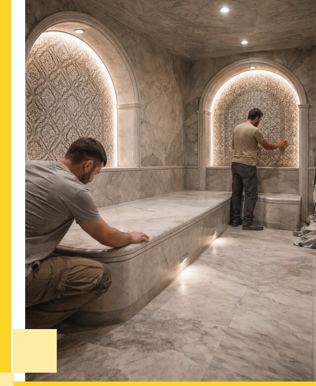 Турецкие бани под ключ в Топках от 253325 р. | ЭриданТпк