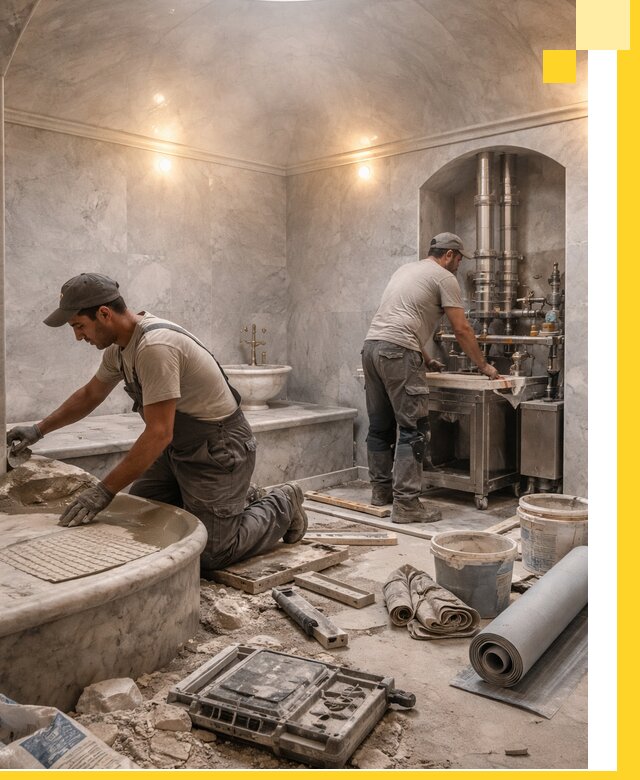 Строительство турецких бань хаммам под ключ в Топках