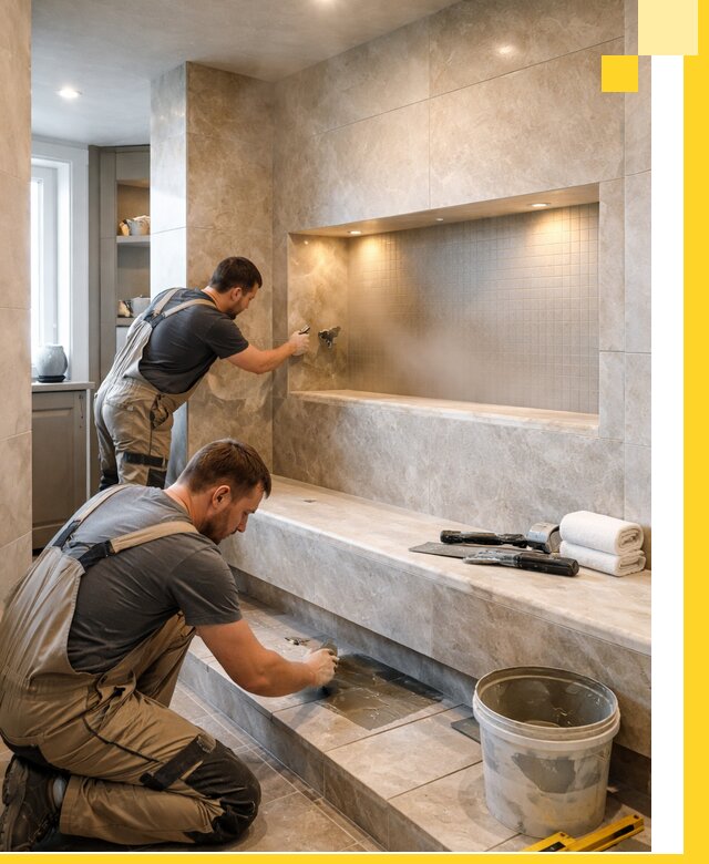 Профессиональное строительство хамама в квартире в Топках