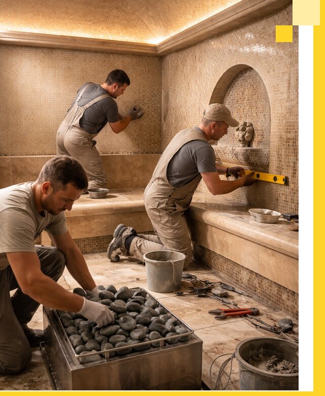 Проектирование и строительство хамама и сауны в Топках